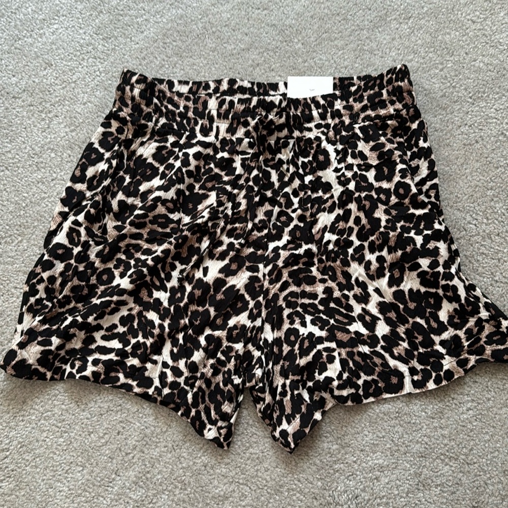 NWT Leopard Print Cabana Shorts